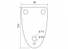 3 Hole Neckplate • Bass • Chrome