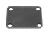 Gotoh® 4 Hole Neckplate w/Screws • Black