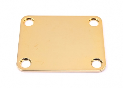 Gotoh® 4 Hole Neckplate w/Screws • Gold