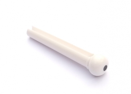 Acoustic Bridge Pin • White • Black Dot