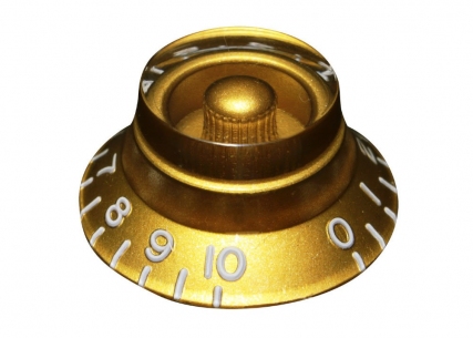 Bell Knob • Multifit USA & Metric • Gold • Embossed Numbers