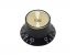 Bell Knob w/Reflector Cap • USA • Black/Gold • Tone