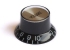 Bell Knob w/Reflector Cap • USA • Black/Silver • Volume
