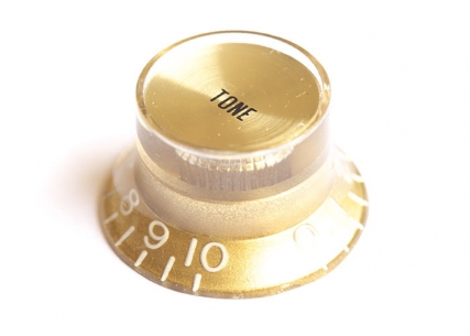 Bell Knob w/Reflector Cap • USA • Gold/Gold • Tone