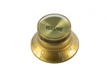 Bell Knob w/Reflector Cap • USA • Left Handed • Gold/Gold • Volume
