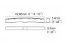 Shaped Bone Nut for Fender® • Curved or Flat Bottom • Slotted • 7.25''