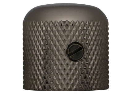 Hosco®/Gotoh® Brass Dome Knob • USA • Fine Knurling • Cosmo Black