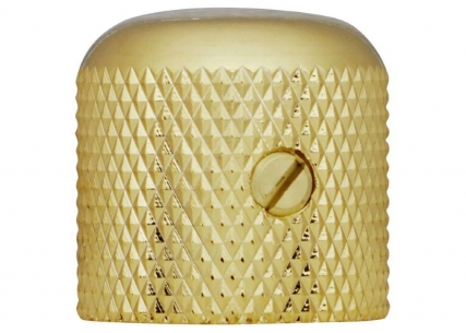 Hosco®/Gotoh® Brass Dome Knob • USA • Fine Knurling • Gold