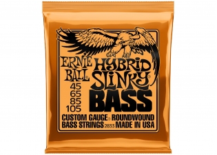 Ernie Ball® Electric Bass Guitar Strings • 45-105 • Hybrid Slinky 