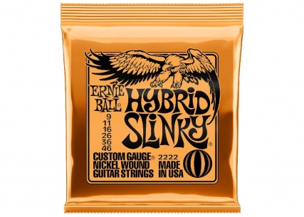 Ernie Ball® Electric Guitar Strings • 9-46 • Hybrid Slinky