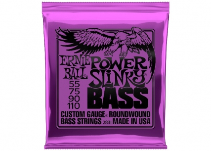 Ernie Ball® Electric Bass Guitar Strings • 55-110 • Power Slinky 