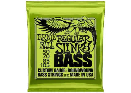 Ernie Ball® Electric Bass Guitar Strings • 50-105 • Regular Slinky 