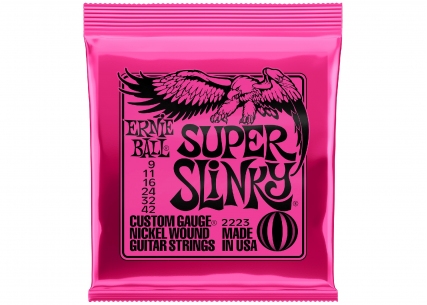 Ernie Ball® Electric Guitar Strings • 9-42 • Super Slinky