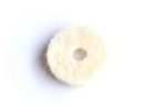 Felt Washers for Strap Buttons • White (2)
