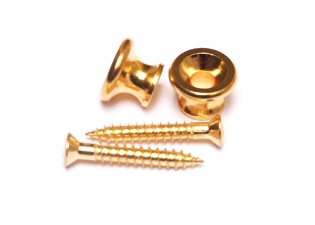 Gotoh® Gibson® Style Strap Buttons w/Screws • Gold