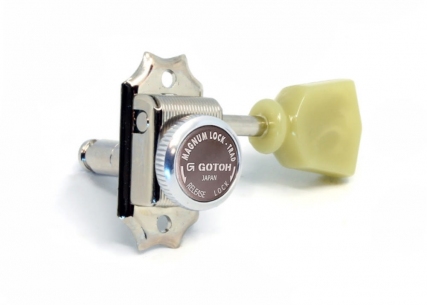 Gotoh® SD90 3x3 Vintage MGT Locking Tuners • 8.8 mm Bushing • Keystone Button • Nickel