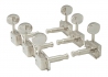 Hosco®/Gotoh® SD90 3x3 Vintage Tone Revival Tuners • Long Brass Posts • Metal Oval Button • Nickel