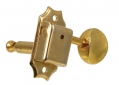 Gotoh® SD90 3x3 Vintage Tuners • 8.8 mm Bushing • Metal Oval Button • Gold