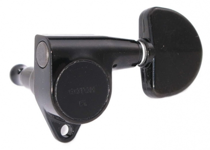 Gotoh® 3x3 Tuners • SG301 (Grover® Style) • Black • Kidney Button