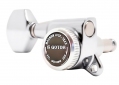 Gotoh® 6-In-Line MGT Locking Tuners • SG381 • Chrome • Small Modern Button • Left Handed