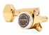 Gotoh® 6-In-Line MGT Locking Tuners • SG381 • Gold • Small Modern Button • Staggered • Left Handed
