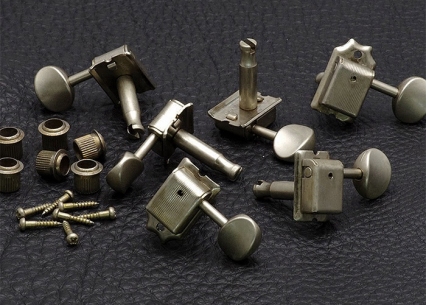 Gotoh® SD91 6-In-Line Vintage Tuners • Nickel • Aged/Relic
