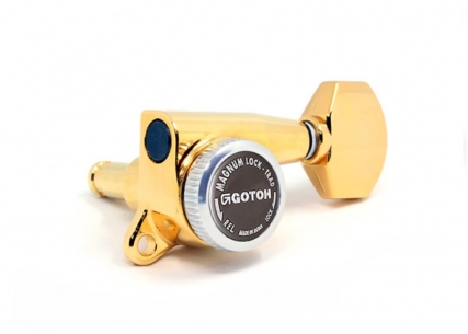 Gotoh® 3x3 MGT Locking Tuners • SG381 • Gold • Small Modern Button