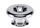 Gotoh® Oversized Strap Buttons w/Screws • Chrome