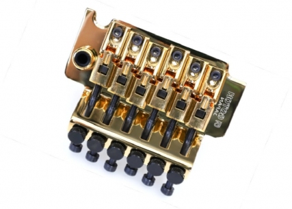 Gotoh® GE1996T Floyd Rose® Licensed Tremolo Bridge • Gold • Left handed