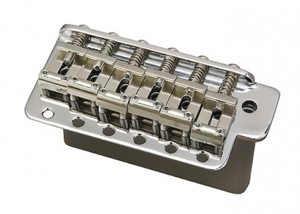 Gotoh® Vintage Stratocaster® Style Tremolo Bridge • Stamped Saddles • Steel Block • Chrome • Left Handed
