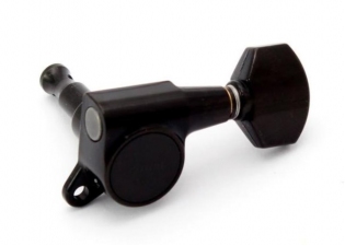 Gotoh® 6-In-Line Tuners • SG381 • Black • Small Modern Button
