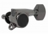Gotoh® 6-In-Line Tuners • SG381 • Cosmo Black • Small Modern Button
