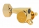 Gotoh® 6-In-Line Tuners • SG381 • Gold • Small Modern Button • Left Handed