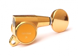 Gotoh® 4L+2R Tuners • SG381 • Gold • Oval Button