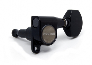 Gotoh® 6-In-Line Tuners • SG360 (Schaller® Style) • Black • Small Modern Button