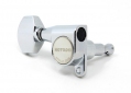 Gotoh® 6-In-Line Tuners • SG360 (Schaller® Style) • Chrome • Small Modern Button • Left Handed