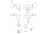 Gotoh® 6-In-Line Tuners • SG360 (Schaller® Style) • Black • Small Modern Button • Left Handed