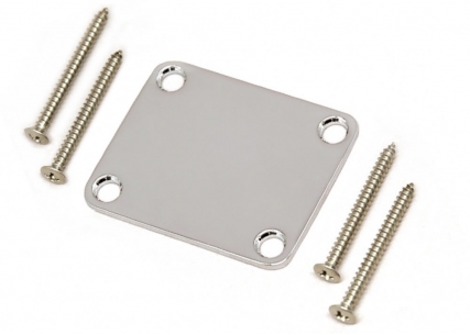 4 Hole Neckplate w/Screws • Nickel