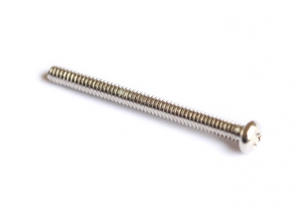 Humbucker Pickup Height Screw • Metric M2.6 • 30 mm • Nickel