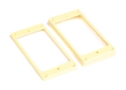 Humbucker Pickup Mounting Rings for Epiphone® • Slanted w/Curved Bottom • Cream