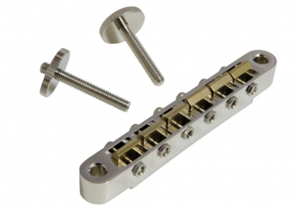 Hosco®/Gotoh® Tune-O-Matic Bridge • Modern ABR-1 • 12'' • Brass Saddles • Nickel