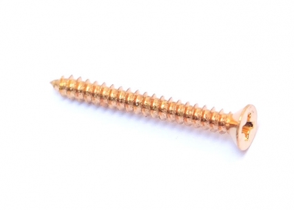Humbucker Pickup Mounting Ring Screw • Gold • Long