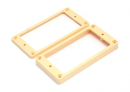 Humbucker Pickup Mounting Rings • Flat • Cream