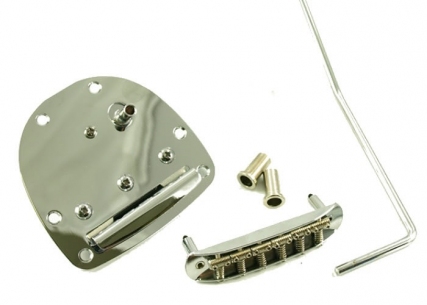 Jazzmaster®/Jaguar® Style Tremolo Bridge And Tailpiece • Chrome