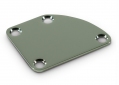 4 Hole Neckplate • Rounded Contoured Corner • Chrome