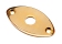 Gotoh® Oval Football Jackplate • Curved • Gold