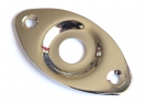 Oval Football Jackplate • Curved and Recessed • Chrome