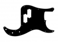 Precision Bass® Style Pickguard • 13 Hole • Black/White/Black