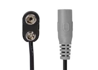 Power-All® Cable for Pedal Power Supplies • Battery Clip • Female