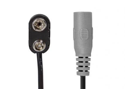 Power-All® Cable for Pedal Power Supplies • Battery Clip • Female
